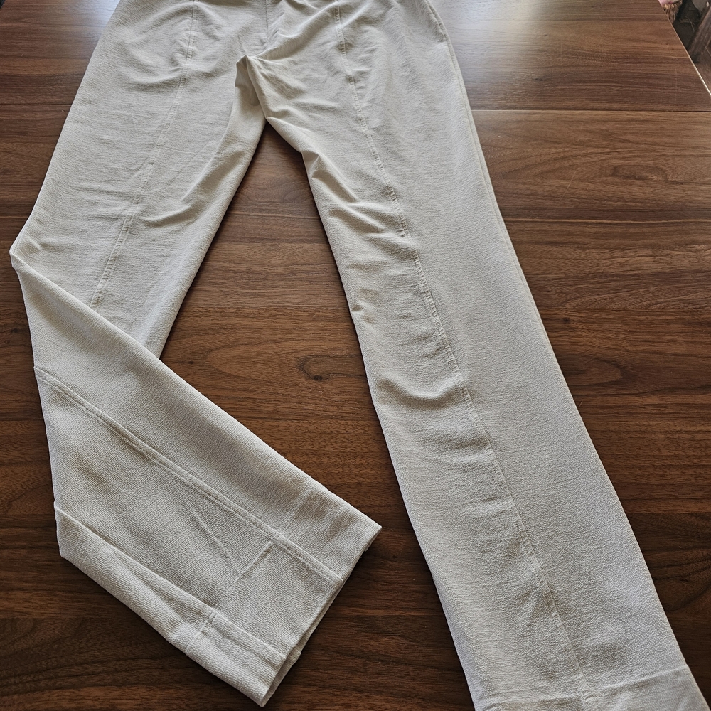 Eileen Fisher Cream Straight Leg Pants